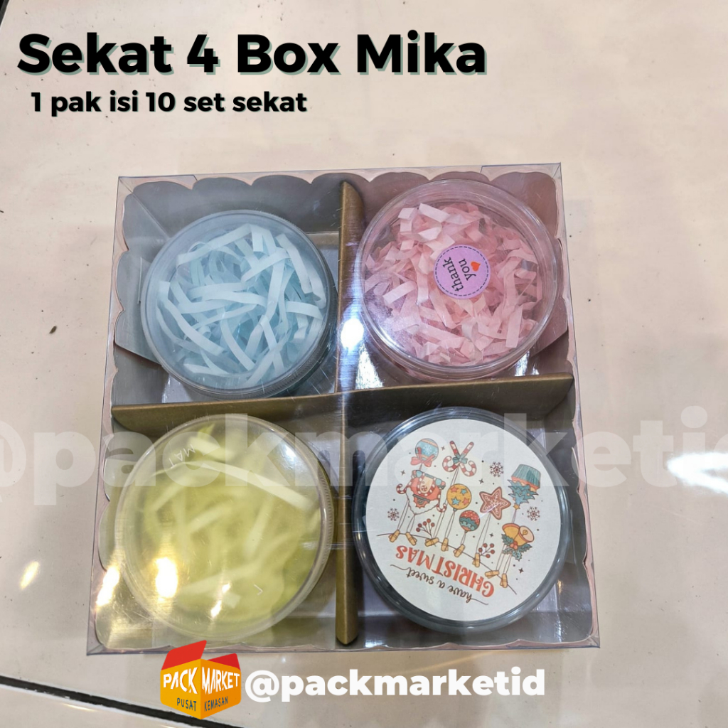 

Sekat Box Mika (hanya warna Coklat) untuk box 16, 18, 20. 1 pak isi 10 set