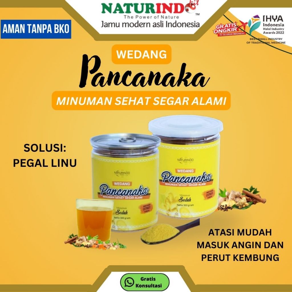 

WEDANG PANCANAKA MINUMAN JAMU SEHAT TRADISIONAL NATURINDO