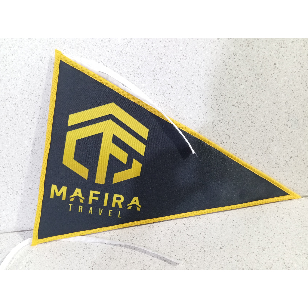Bendera Travel Custom/Bendera Tour Segitiga/Bendera Tour Custom Murah