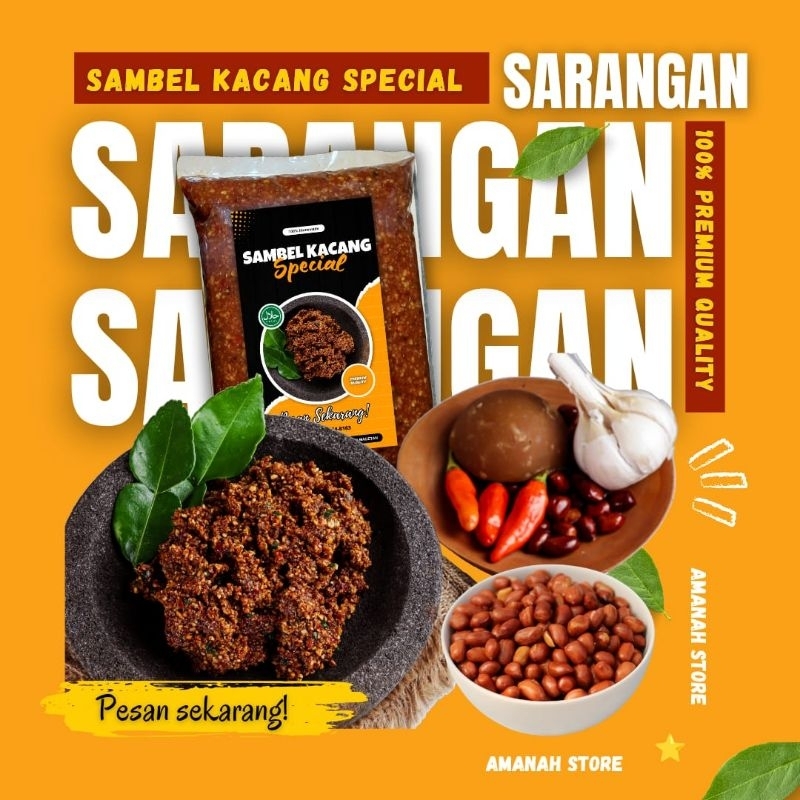 

Sambel pecel / Sambel kacang Sarangan PREMIUM 1kg