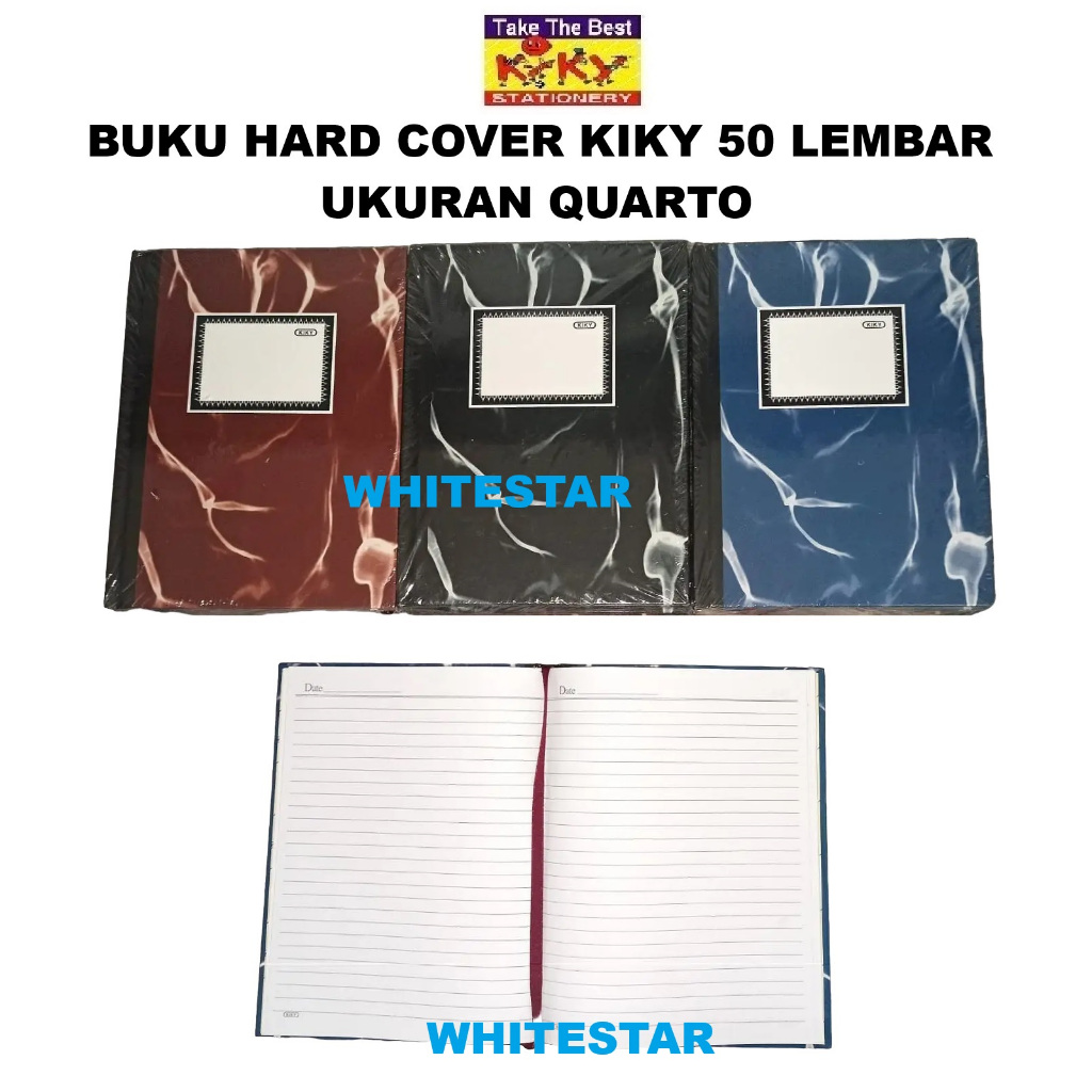 

buku tulis hard cover quarto / kwarto kiky - 50 lembar