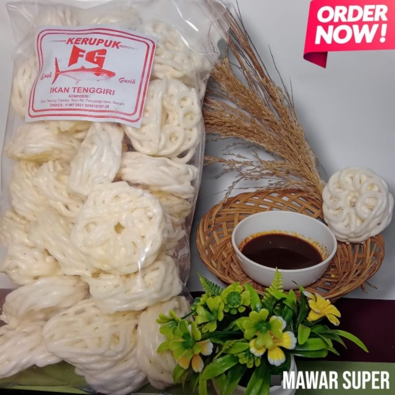 

KERUPUK MAWAR 200gr|KERUPUK IKAN|KERUPUK FG