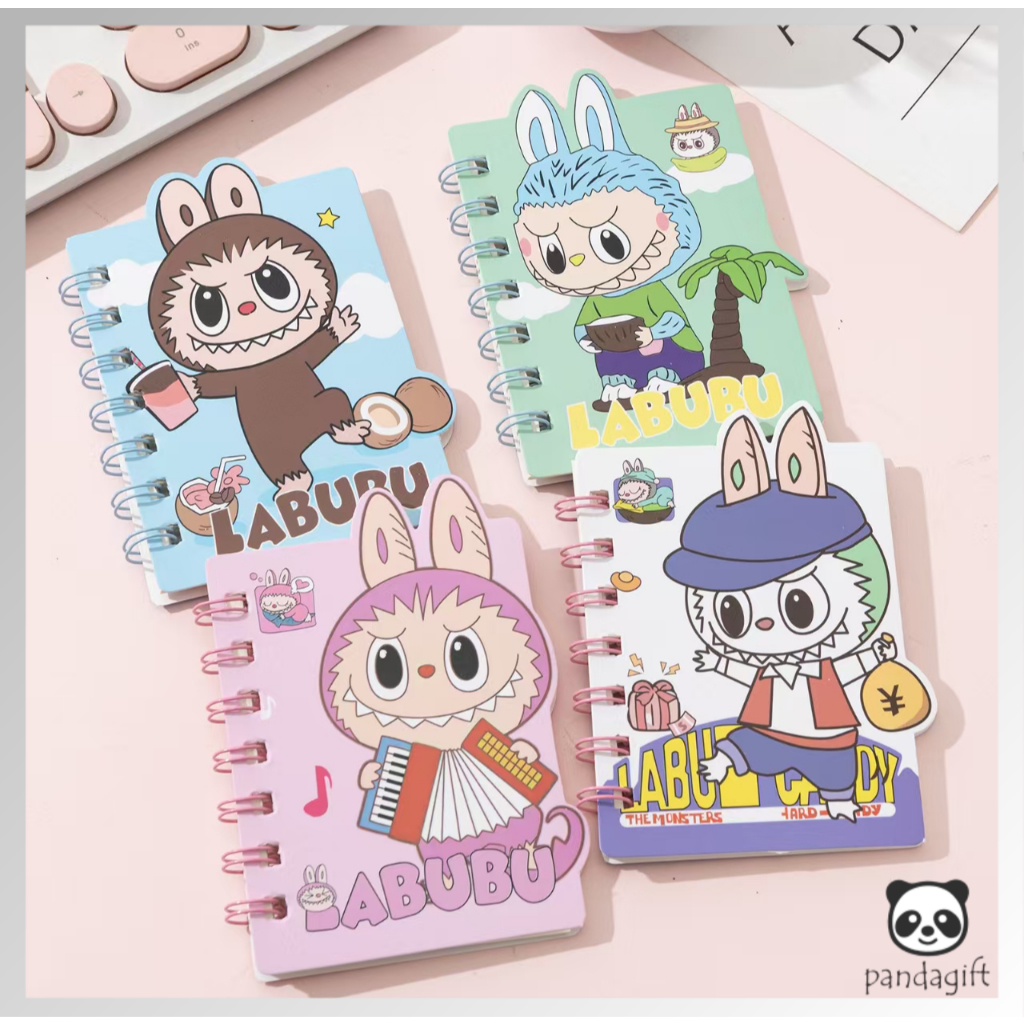 

Note book Ring Motif Memo Kecil A7 Spiral isi notebook Mini Buku Tulis Ring Labubu Sanrio - GG0521