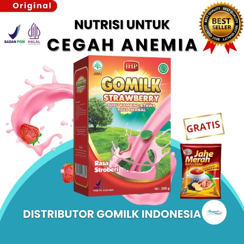 

[BISA COD + GARANSI] GOMILK SUSU ETAWA PLUS HERBAL DAUN KELOR Untuk Cegah Anemia