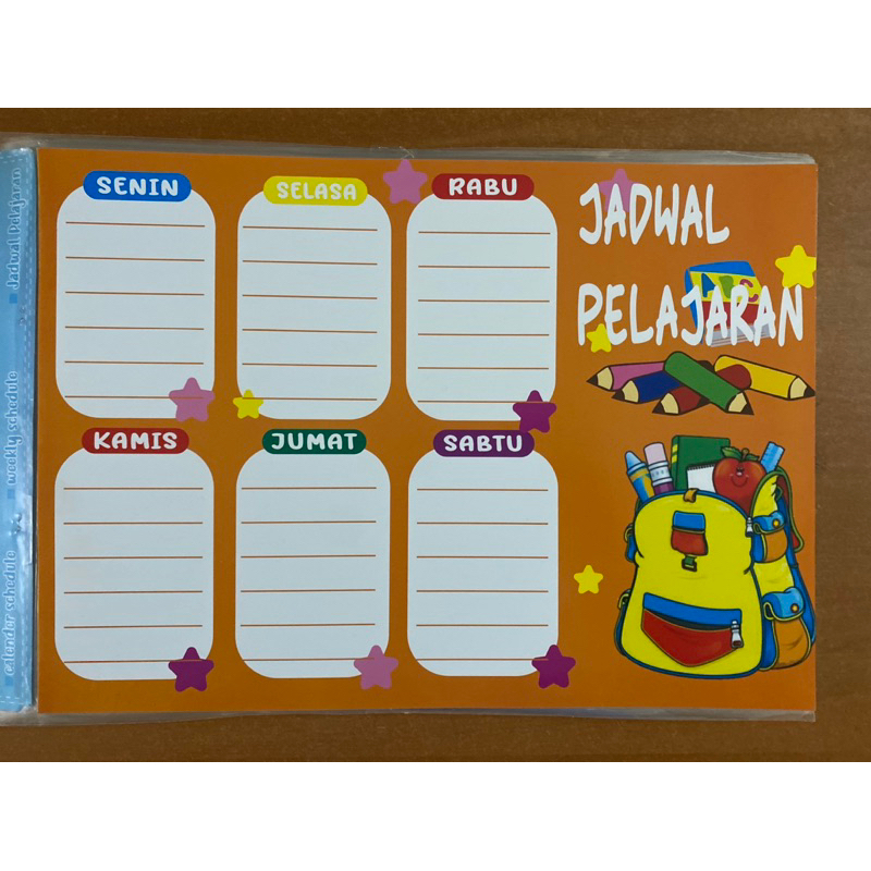 

Poster JADWAL PELAJARAN / Weekly Planner & Jadwal Pelajaran Murah/ wipe and Clean .. DESAIN TERBARU 1 pcs