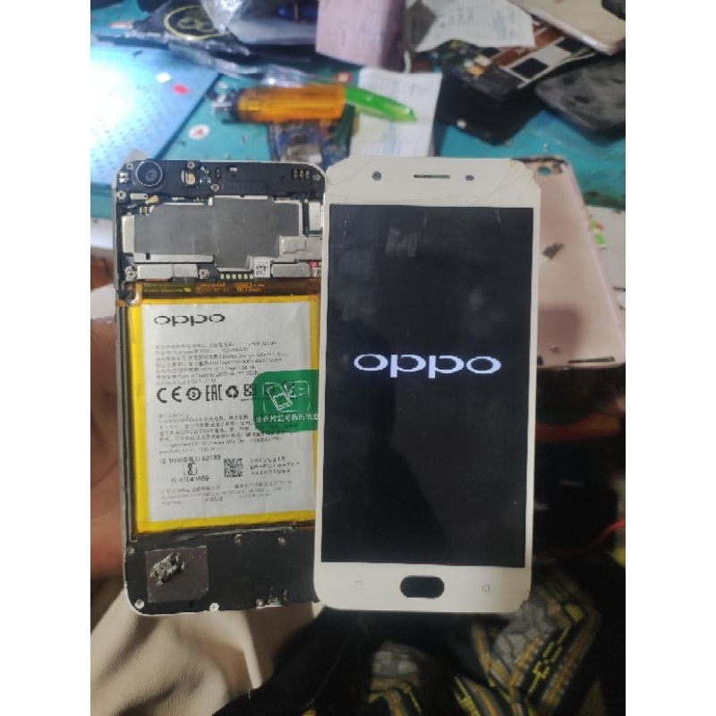 LCD Tochcren Oppo A57/A39 Original Copotan Retak