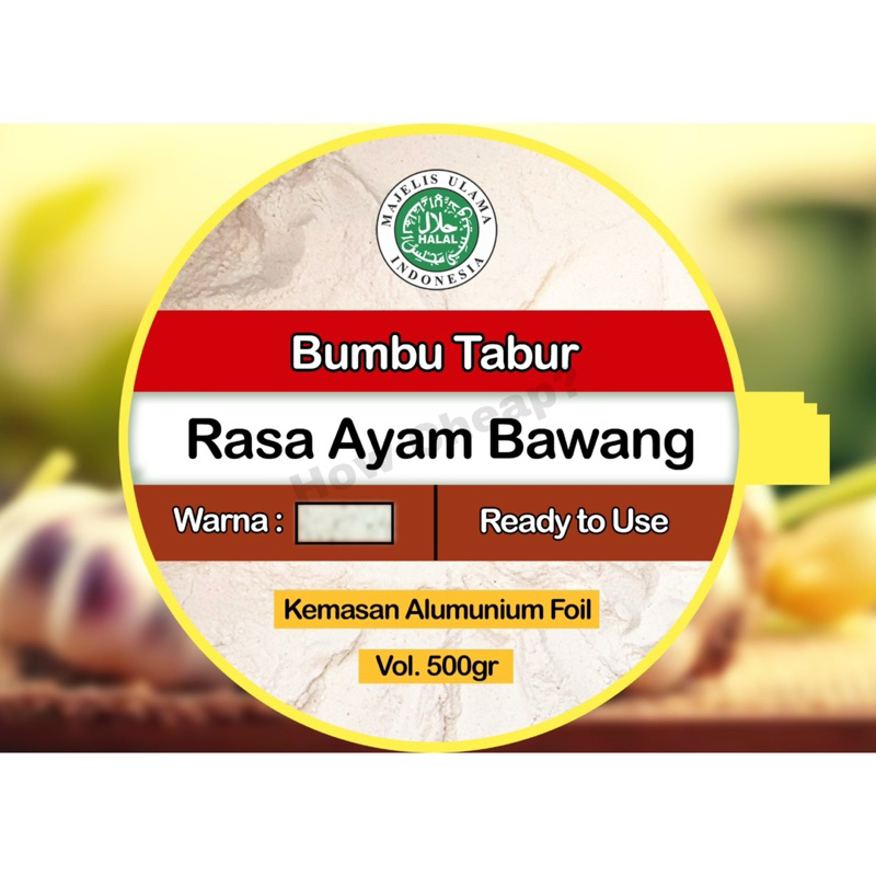 

Bubuk Seasoning Rasa Ayam Bawang 500gram Halal