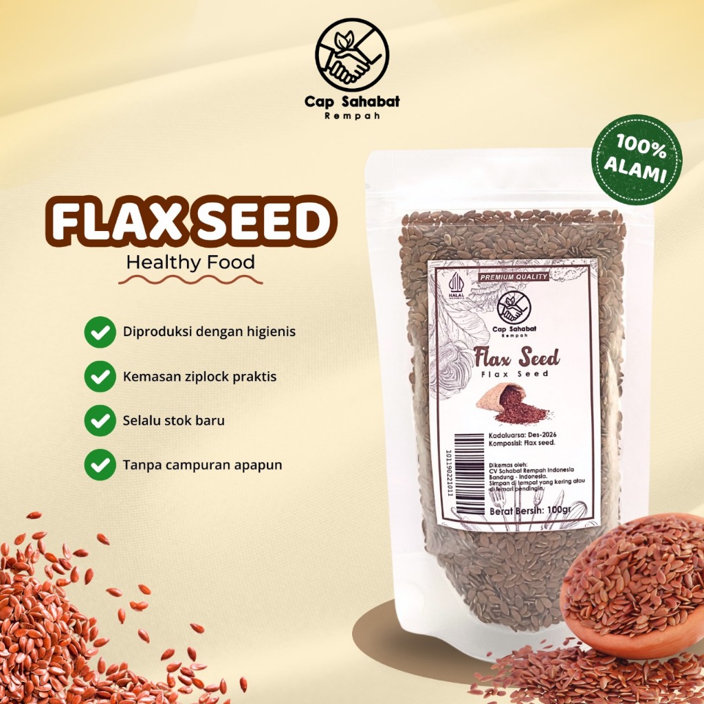 

100gr Flax Seed / Brown Flax Seed / 100% PREMIUM QUALITY