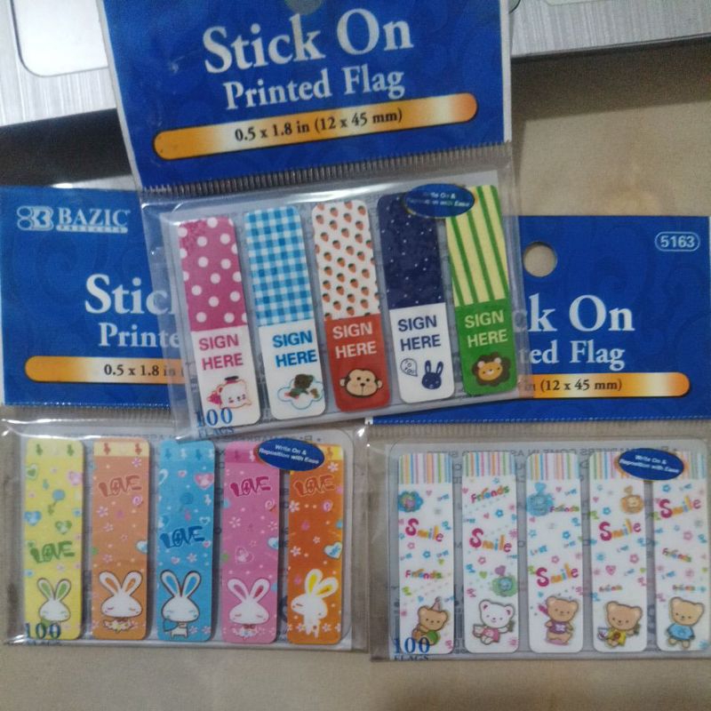 

stick note. stiker penanda buku. random.