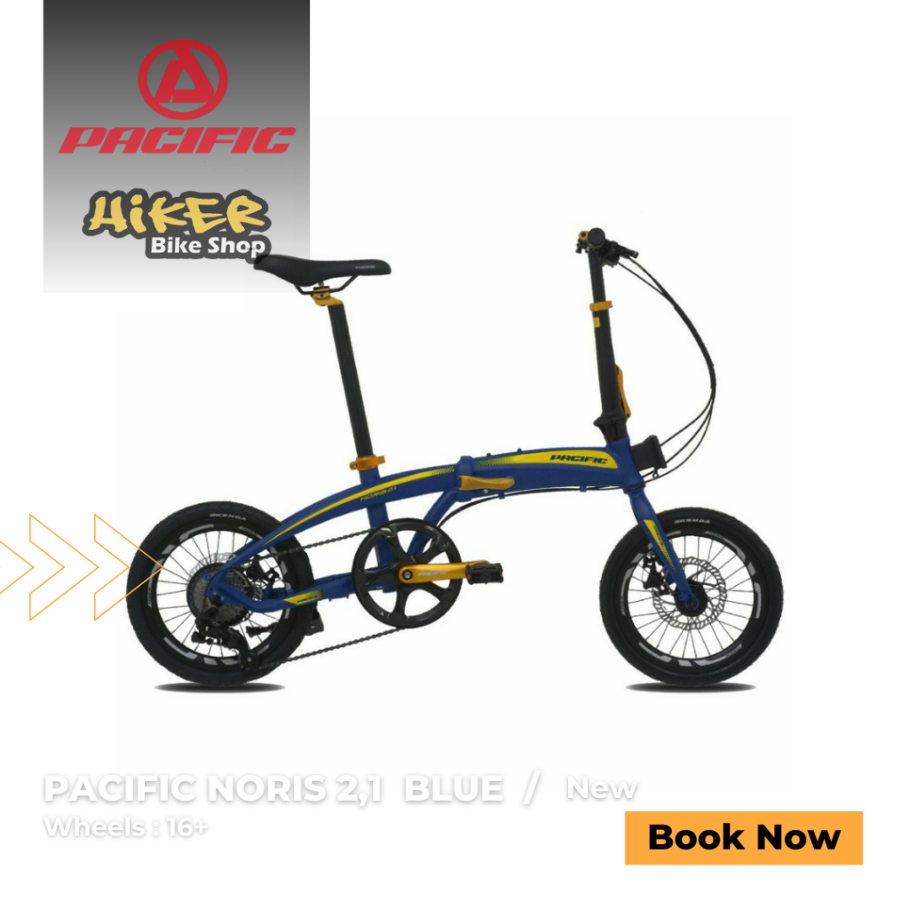 Sepeda Lipat Pacific Noris 2.1 Folding Bike 16 Inch | Sepeda lipat murah ban size 16+