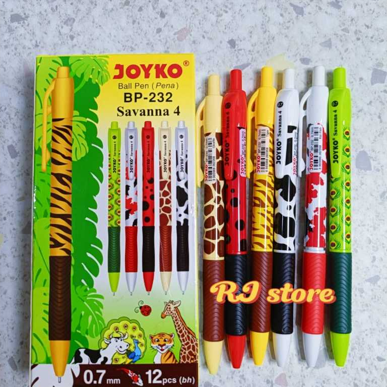 

Pulpen Joyko BP-232 Savana 4 uk 0,7 mm 12 pcs