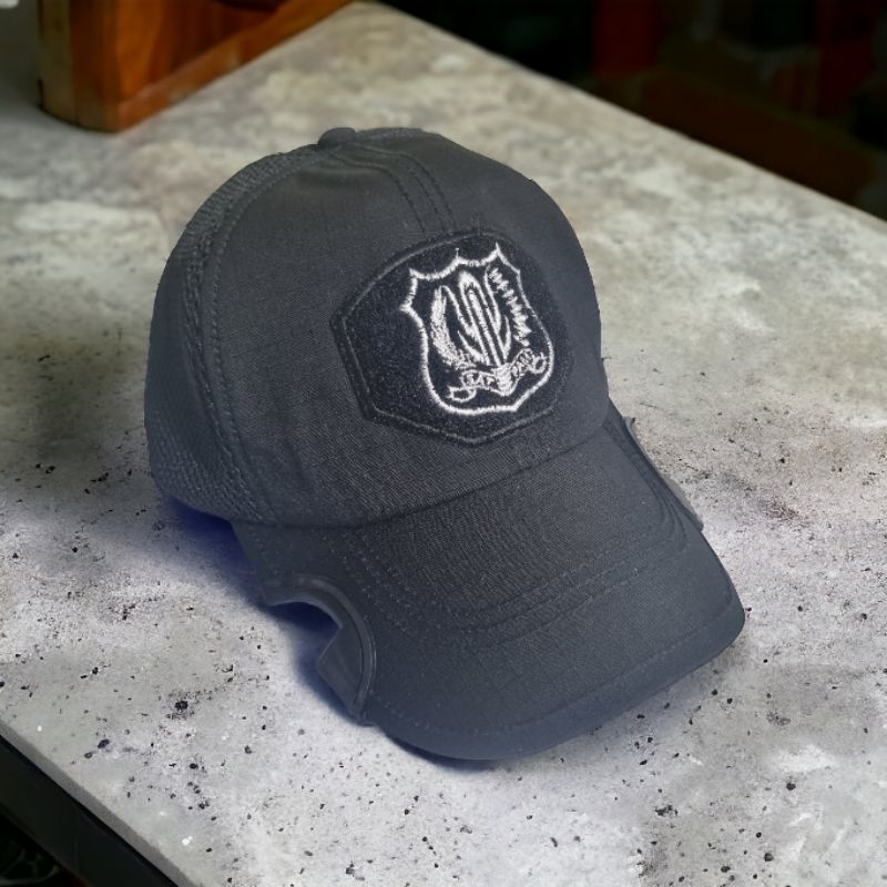 TOPI SATPAM COAK HITAM TOPI TACTICAL SATPAM