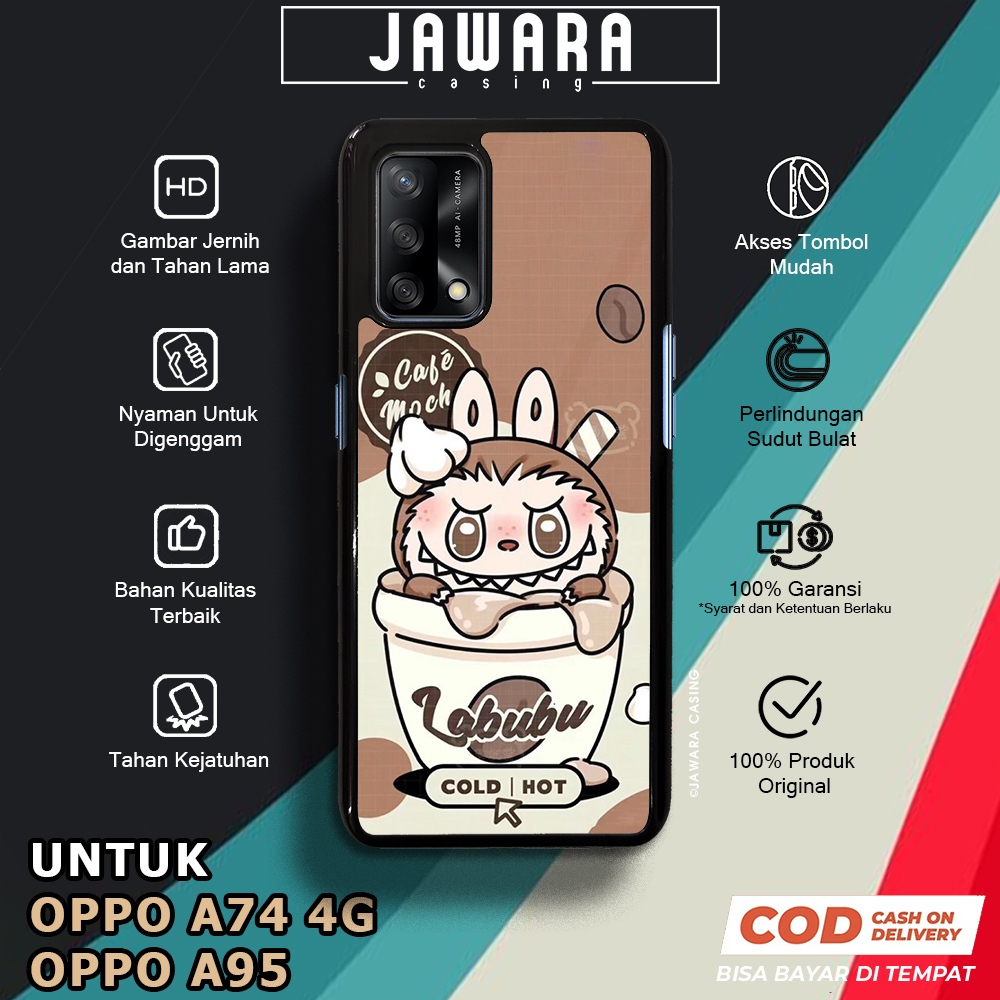 Case Oppo A74 4G A95 Casing Oppo A74 4G A95 [LBBU] Premium Case Glossy Case Hp Oppo Jawara Casing Hp