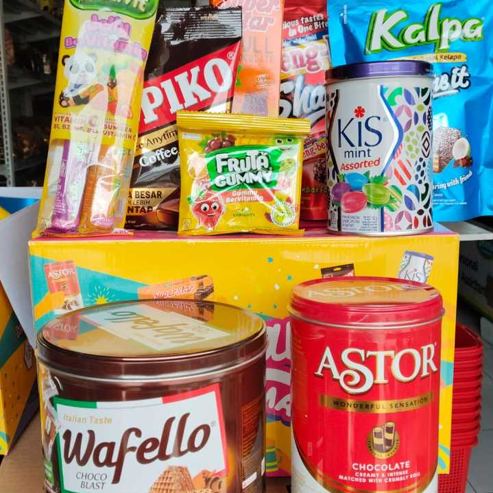 

Hampers Mayora (Superstar/Kopiko/Beng-beng/Kis/Wafello/Astor/Kalpa)