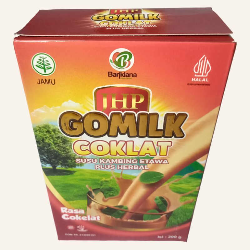 

Gomilk susu kambing etawa plus herbal rasa Coklat 200gram kombinasi Daun Kelor Daun Salam dan Mengkudu