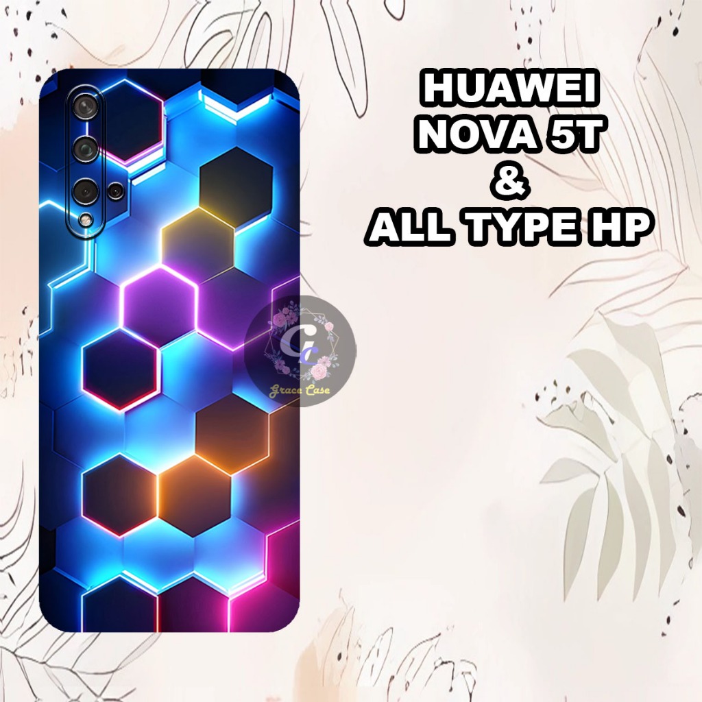 (GC10) Softcase karet Hp HUAWEI NOVA 5T Terbaru 2024 | Case Motif ABSTRAK | Case  Hp  HUAWEI NOVA 5T