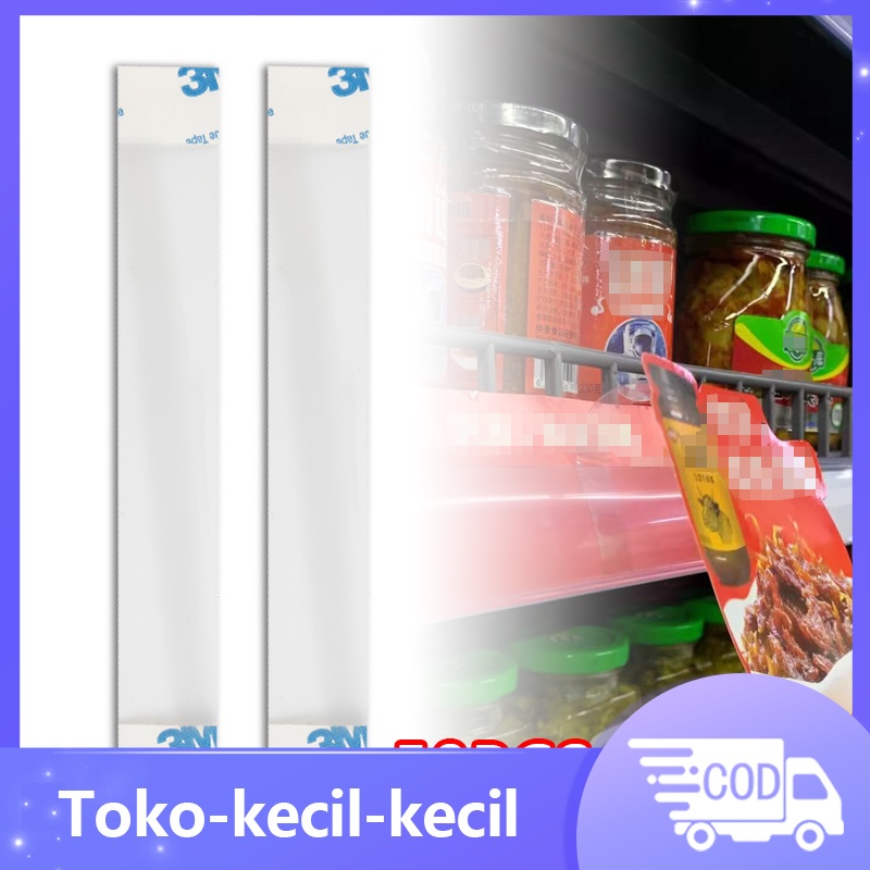 

50pcs Mika Label Harga Rak Toko /Label harga
