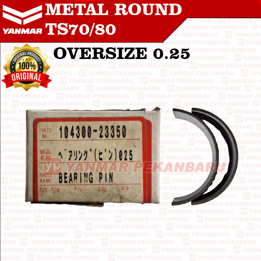 TS70 TS80 METAL ROUND JALAN CRANK PIN METAL OVERSIZE 0,25 0,50 YANMAR ORIGINAL ASLI