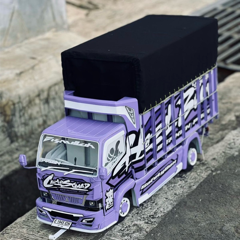 Truk Oleng Full Variasi - RC Miniatur Truk - Truk Oleng Dari Kayu Asli - Mainan Anak