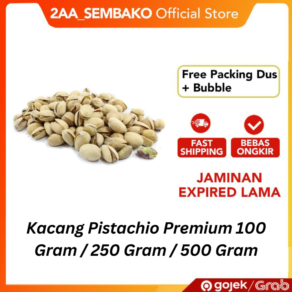 

Kacang Pistachio 100 Gram / 250 Gram / 500 Gram