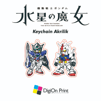 Gantungan Kunci Akrilik Gundam Keychain Gift Souvenir Hadiah Anime Kado Figure Resin Char Game Chara