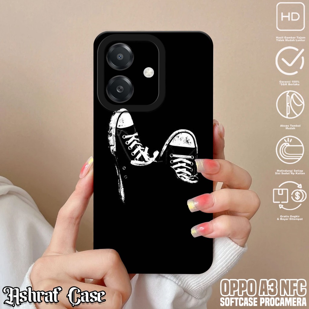 Case Oppo A3 NFC - Softcase Hp Oppo A3 NFC ( BLCK ) Silikon Oppo A3 NFC - Casing Hp Oppo A3 NFC - Ke