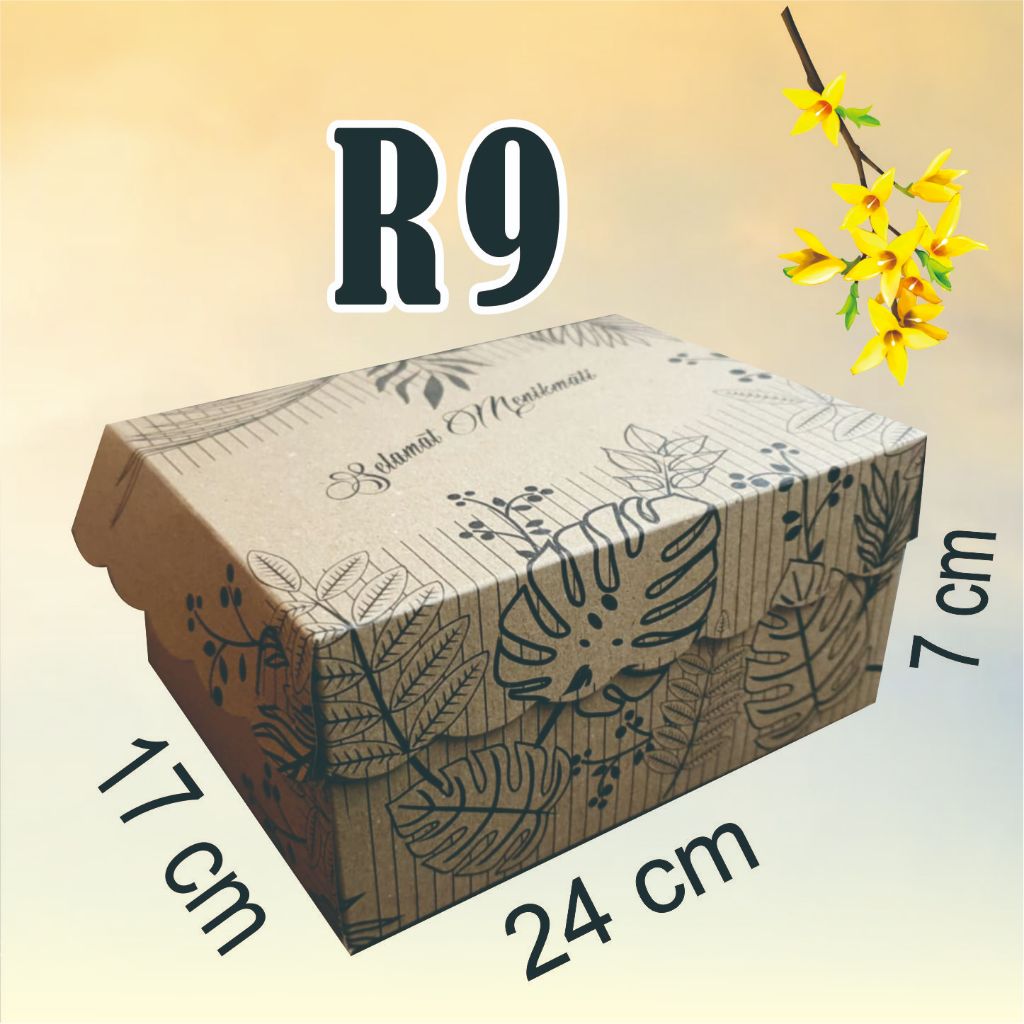 

R9 310 ISI 100 DOS KRAFT MOTIF ukr 24 x 17 x 7cm