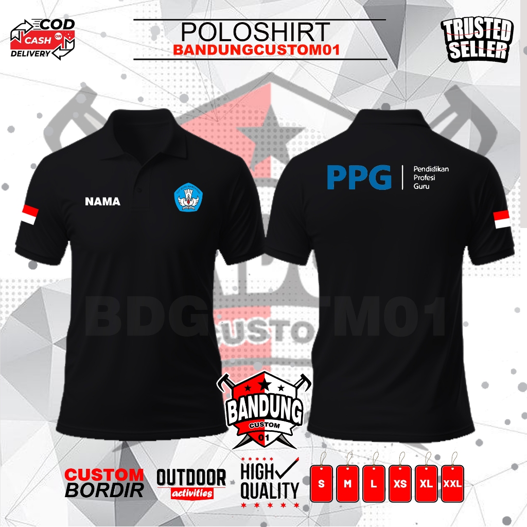 KAOS  POLOSHIRT PPG - POLOSHIRT PPG LENGAN PENDEK - KAOS POLOSHIRT PRIA