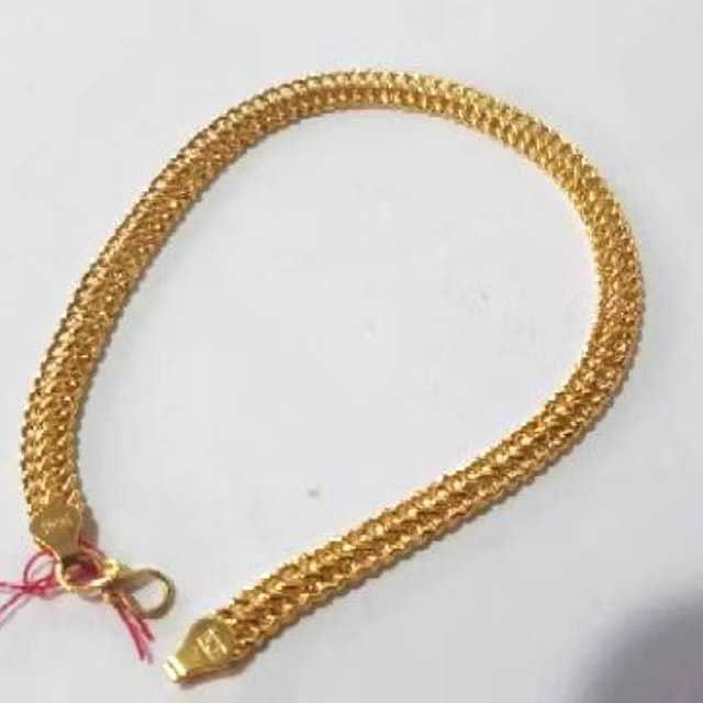 gelang emas asli kadar 875 model moca simpel