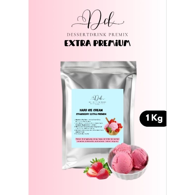 

Bubuk Hard Ice Cream Rasa STRAWBERRY 1Kg/1000Gram Extra Premium Dessertdrink Powder / Ice Cream MURAH / Bubuk Ice Cream 1kg Aneka Rasa / Bahan Ice Cream Varian Rasa / Bubuk Ice Cream / Ice Cream Powder / Bubuk Es Cream / Bubuk Es Krim / Tepung Es Krim