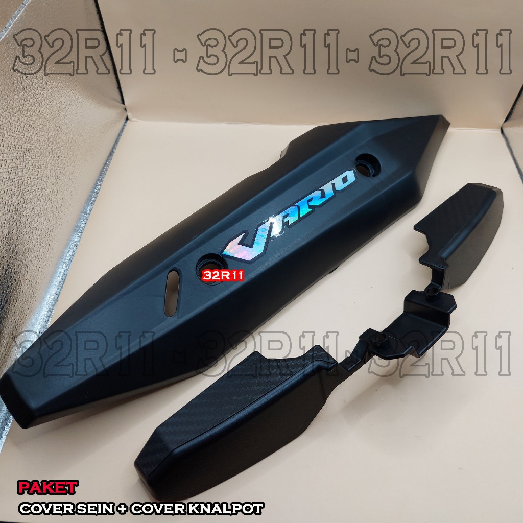 Cover Knalpot dan cover sein  Motor Vario 125 New - Vario 150 New Tahun 2018 2019 2020 2021 2022 FRE