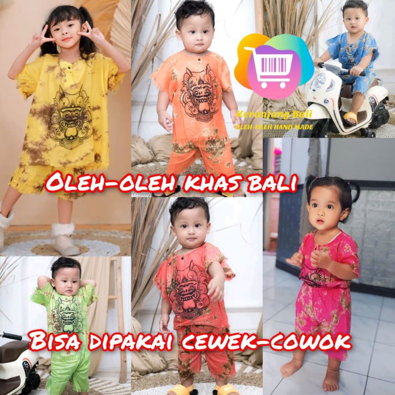 Setelan baju Barong anak khas Bali baju Bali anak Setelan Barong anak oleh-oleh Bali