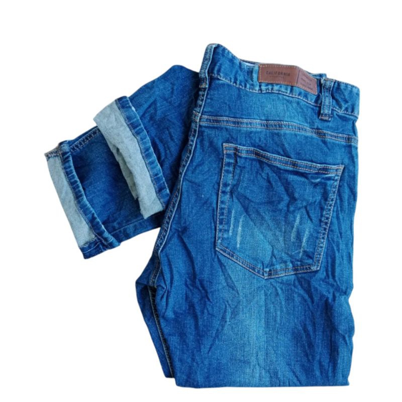 CELANA PANJANG JEANS PRIA HANGTEN RIPPED SLIM