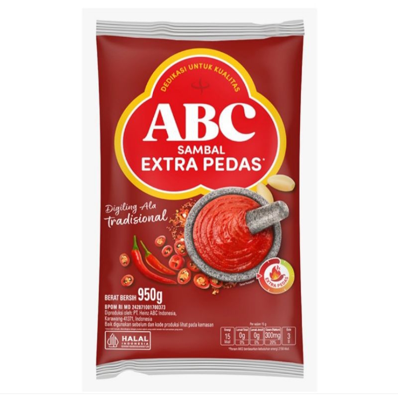 

ABC Sambal Extra Pedas 950 g