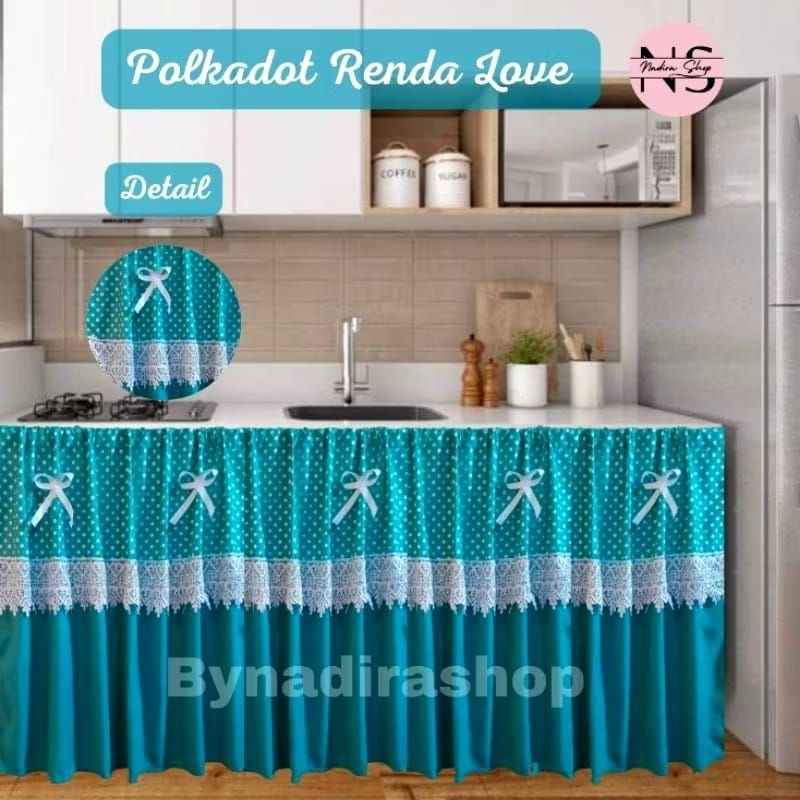 GORDEN KOLONG DAPUr#rok bawah meja#model kombinasai  (cantik,lucu,imut)