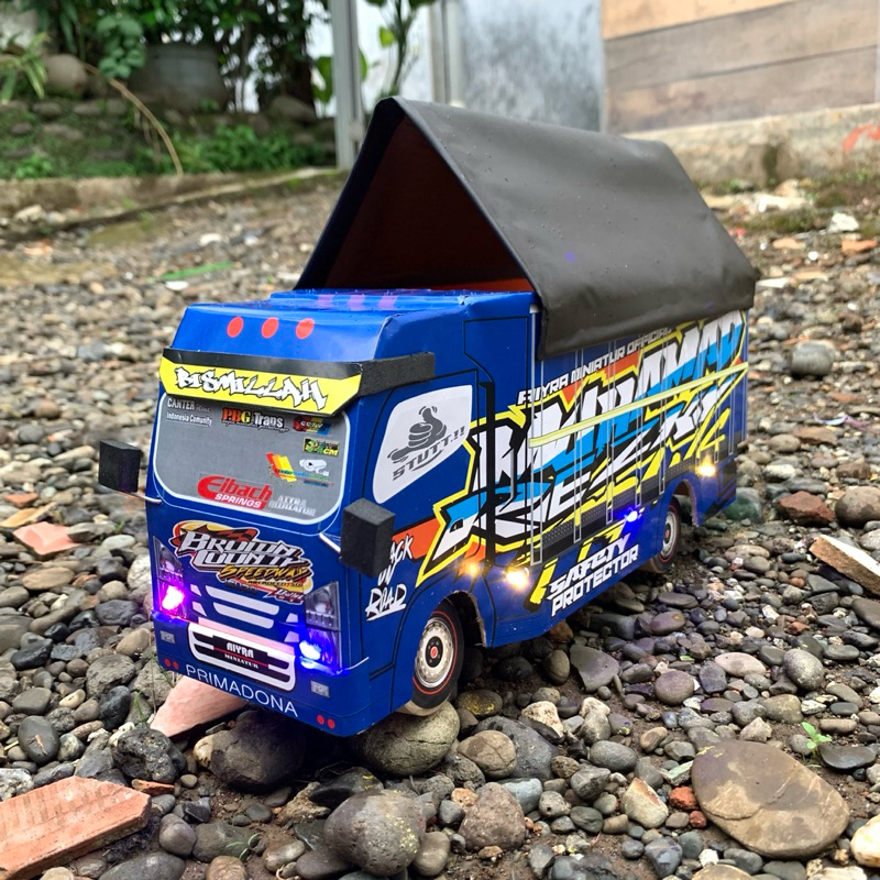 Truk Oleng Full Variasi - RC Miniatur Truk - Truk Oleng Dari Kayu Asli - Mainan Anak