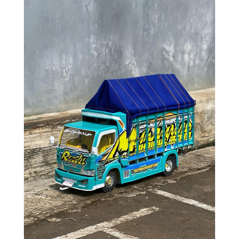 Truk Oleng Full Variasi - RC Miniatur Truk - Truk Oleng Dari Kayu Asli - Mainan Anak