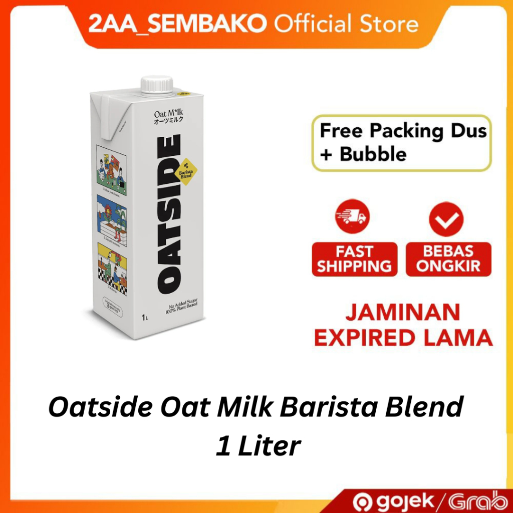 

Oatside Oat Milk Barista Blend Susu Oat Gandum 1 Liter