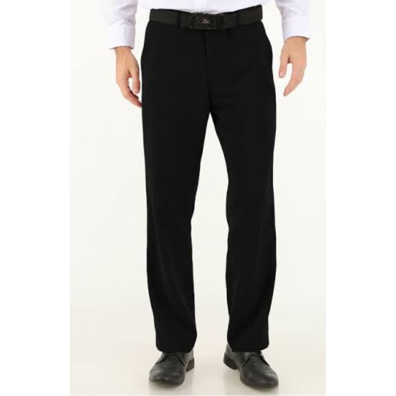 celana hitam pria formal / celana hitam panjang pria / celana katun pria panjang / celana kantor pri
