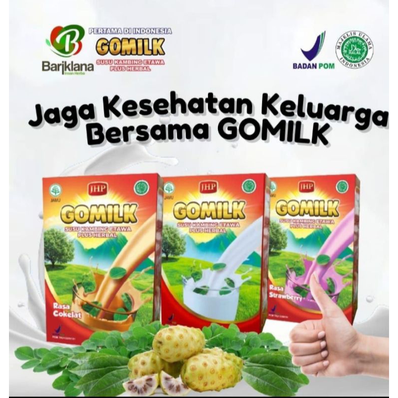 

GOMILK Susu Kambing Etawa Murni Kemasan 200 gr