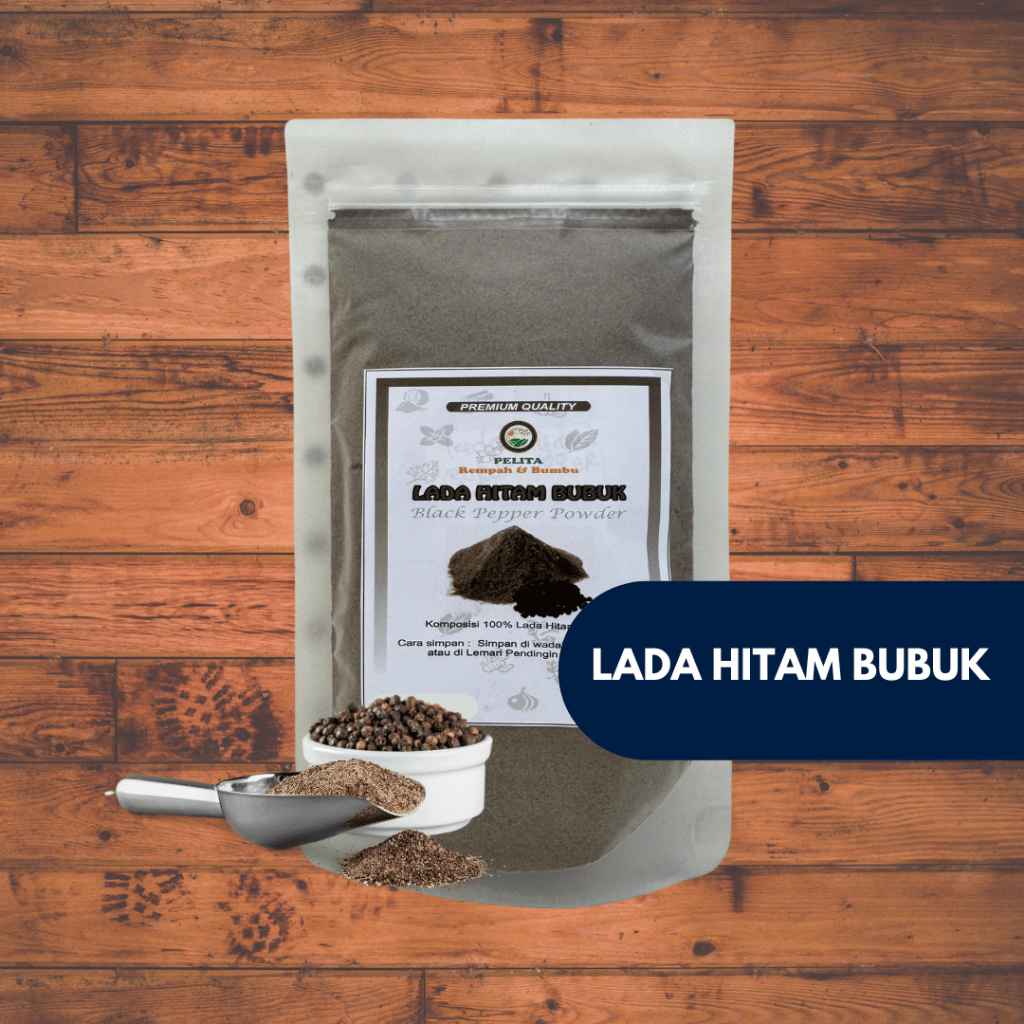 

Lada Hitam Bubuk 100gr / Black Pepper Ground 100gram