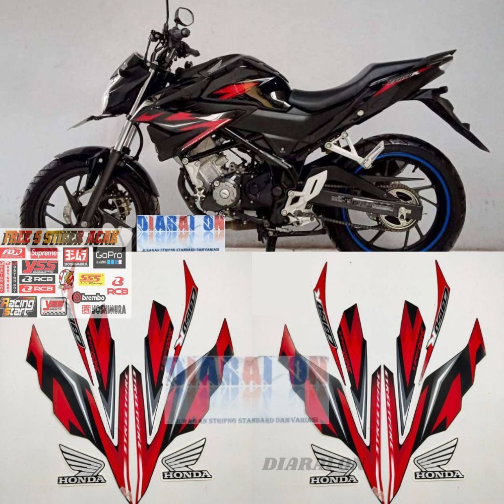 Stiker Striping Honda CB150r 2019 2020 - CB 150 R CB 150R Merah Murah