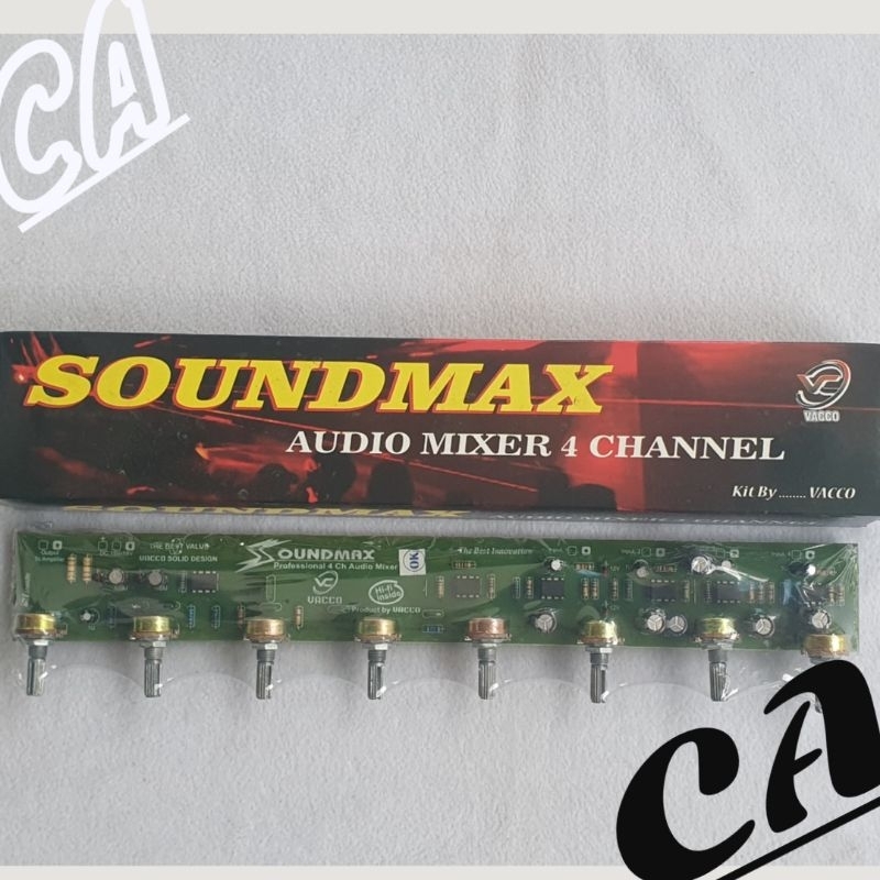 KIT SOUNDMAX AUDIO MIXER 4 CHANNEL