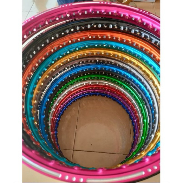 Velg Jinfei Slot Miling Bubut Custom Sepasang /1set Ukuran 120/140 140/140 -17 Cocok buat Harian Mau