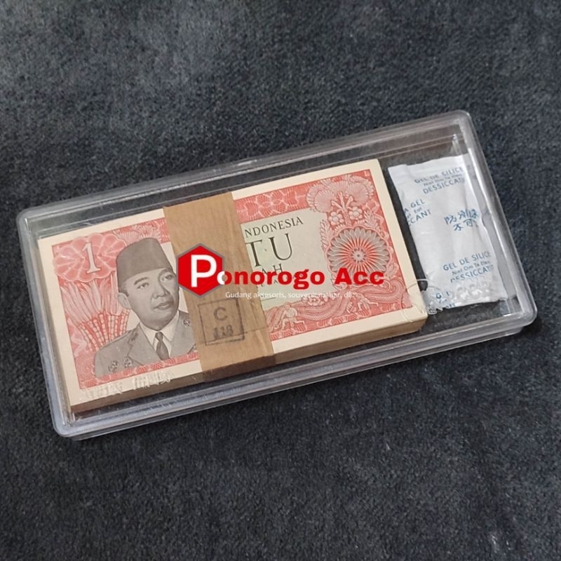 (Gress/Baru) Uang kuno kertas 1 rupiah soekarno asli tahun 1964 uang mahar nikah rp 1 sukarno mahar 