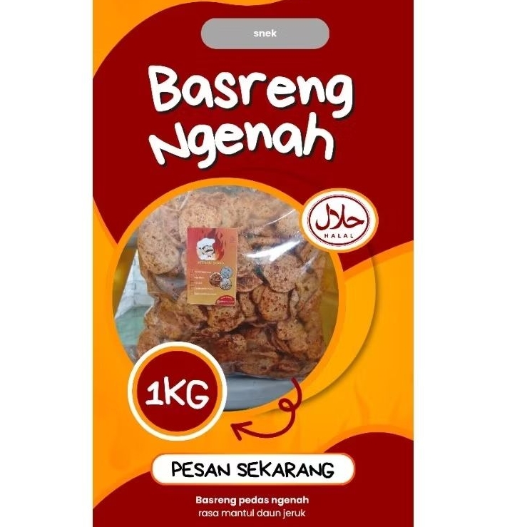 

basreng pedas daun jeruk purut 1kg