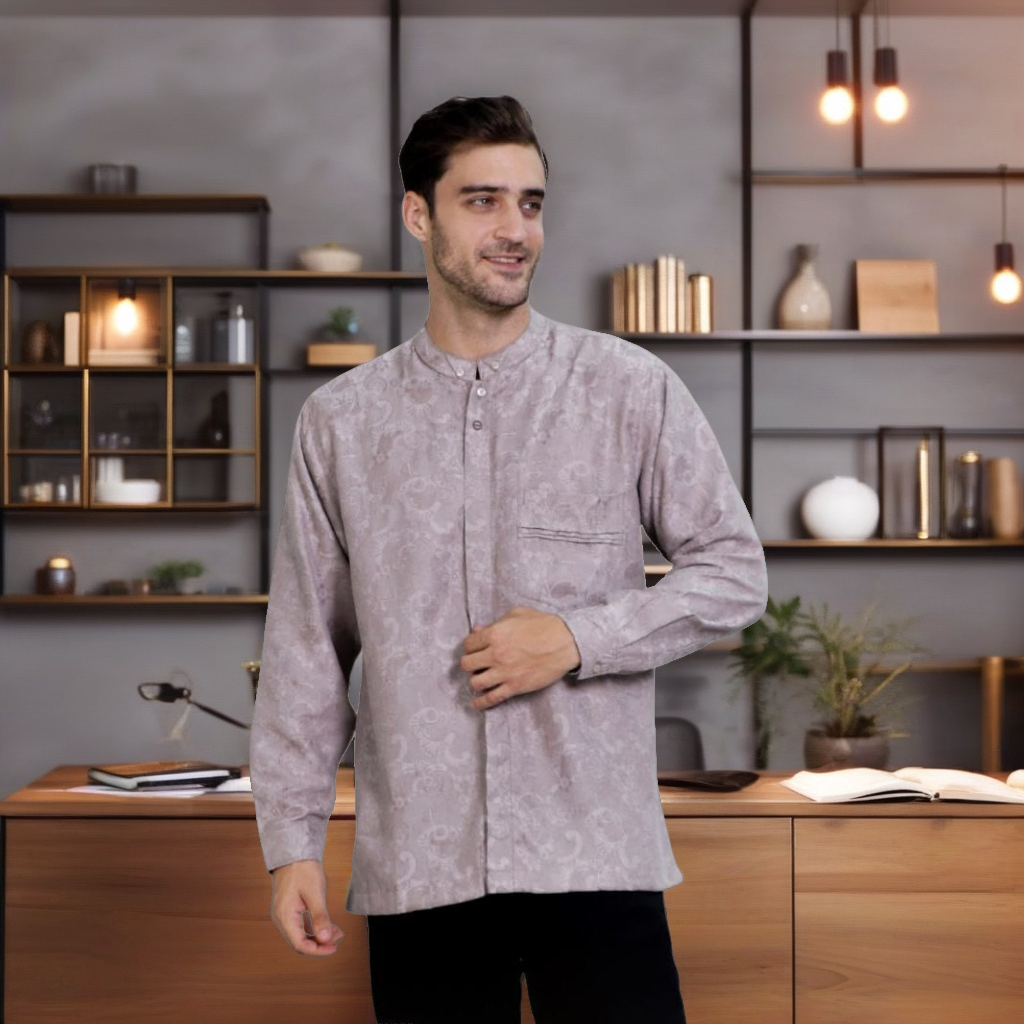 BAJU ATASAN LENGAN PANJANG PRIA ETHICA KAHFI 210 / BAJU KOKO ETHICA KAHFI PROMO