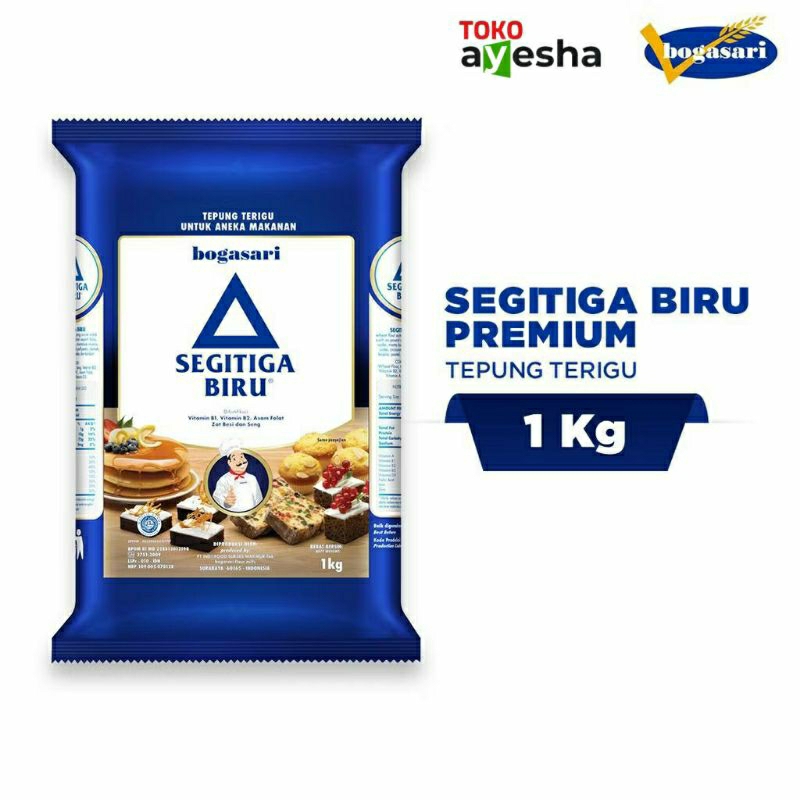 

Tepung Terigu Segitiga Biru Premium 1 Kg