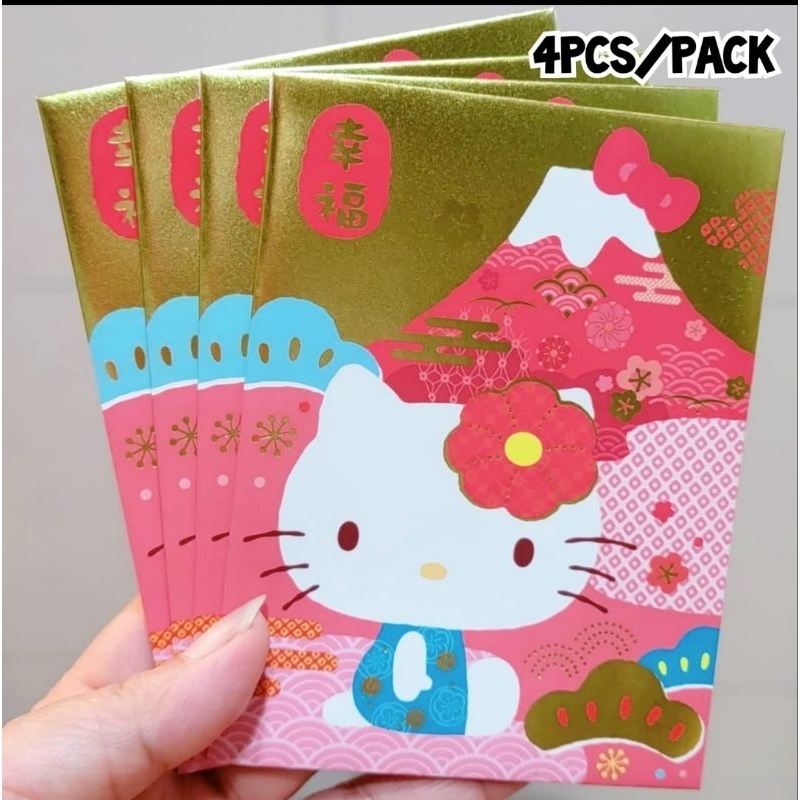 

Angpao Imlek Sincia CNY Lebaran Isi 4 Pcs Sanrio Karakter Hello Kitty Mountain