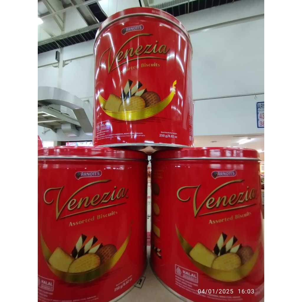 

Arnott's Biscuit Venezia Assorted Kaleng